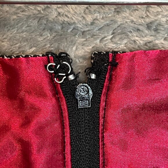 Y2K Charlotte Russe Women Dark Goth Coquette Micro Houndstooth Pencil Skirt 8 - Picture 11 of 13